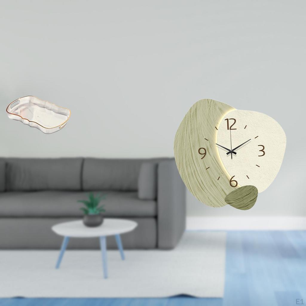 Elegant Multifunctional Tray And Decorative Wall Clock Set for Kitchen Bathroom Vanity Cafe Office