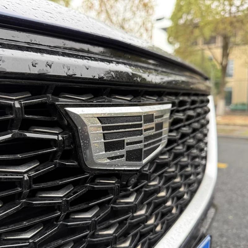 Copertura Emblema Logo Metallo 3D Anteriore Posteriore per Cadillac XT6 XTS ATSL XT5 Griglia Cofano Auto Badge Adesivi Bagagliaio Posteriore Accessori