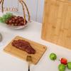 Bambusowa deska do krojenia, pogrubiona, dwustronna, do krojenia mięsa i warzyw, kuchenny panel do krojenia z pionowym schowkiem, przeciw pleśni, owoce