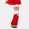 Christmas Costume Accessories Santa Claus Gloves Hat Leg Warmers Santa Cosplay Costume Party Props Festival Decoration