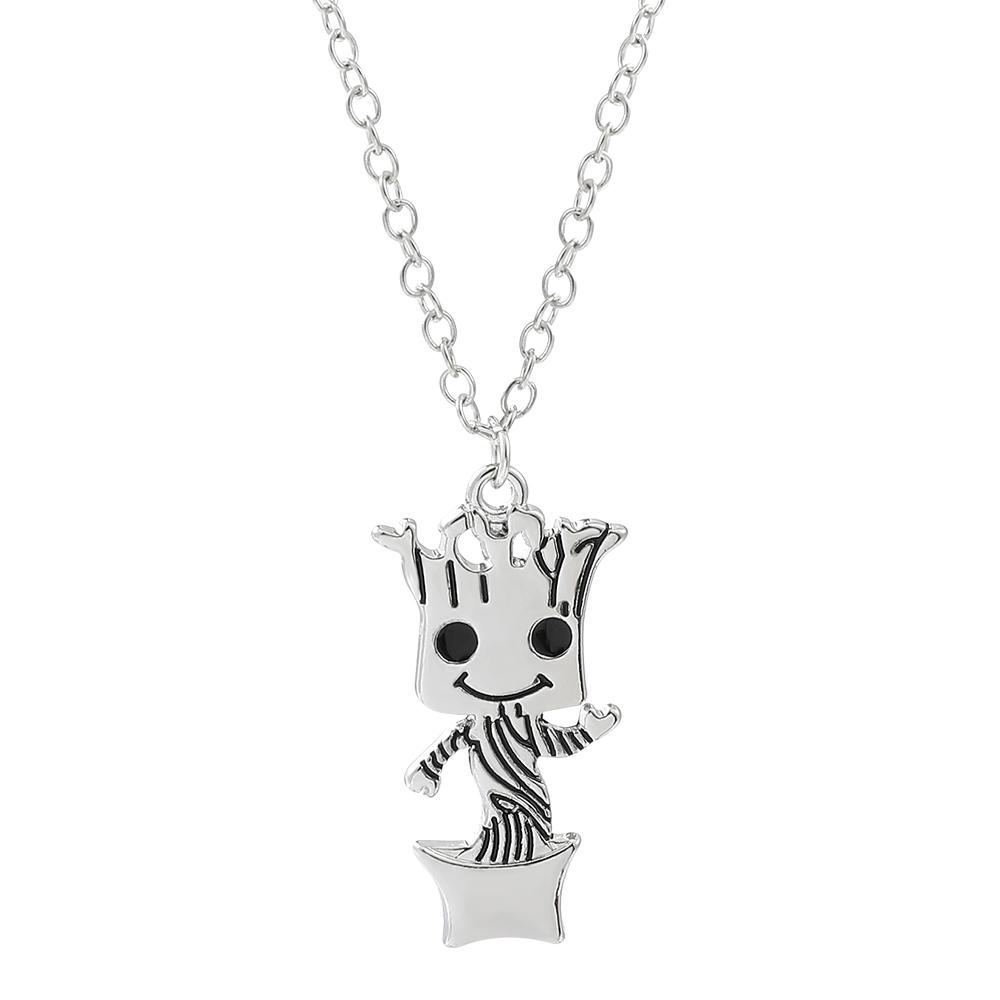 

Anime Figure Groot Necklace Classic Funny Groot NeckChain For Friends Birthday Jewelry Gifts CHINA