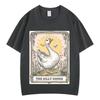 Silly Goose Tarot Card Funny Meme Graphic Tees Unisex Unisex Fashion Tshirts Summer Cotton Loose Harajuku Aesthetic Trendy Tshirts