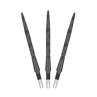 Target Darts Swiss Storm ONYX Dart Points Set of 3 26mm 30mm 35mm Silver Gold Black Replacement Steel Dart Points