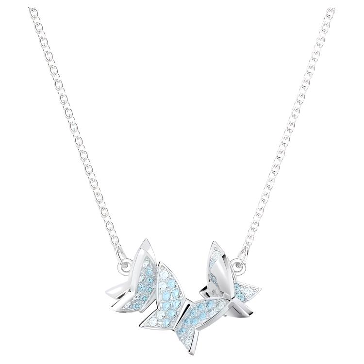 Swarovski Lilia Butterfly Pattern Elegant Shining Necklace Women necklace 5662181 Box (Random Color)