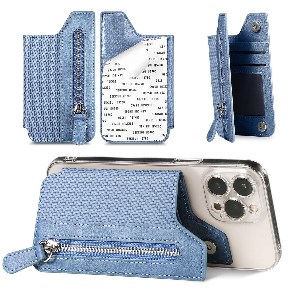 Phone Card Slot Holder Phone Holder Wallet Case Multifunctional Adhesive for Cell Phone IPhone Samsung Huawei Xiaomi Oppo Vivo