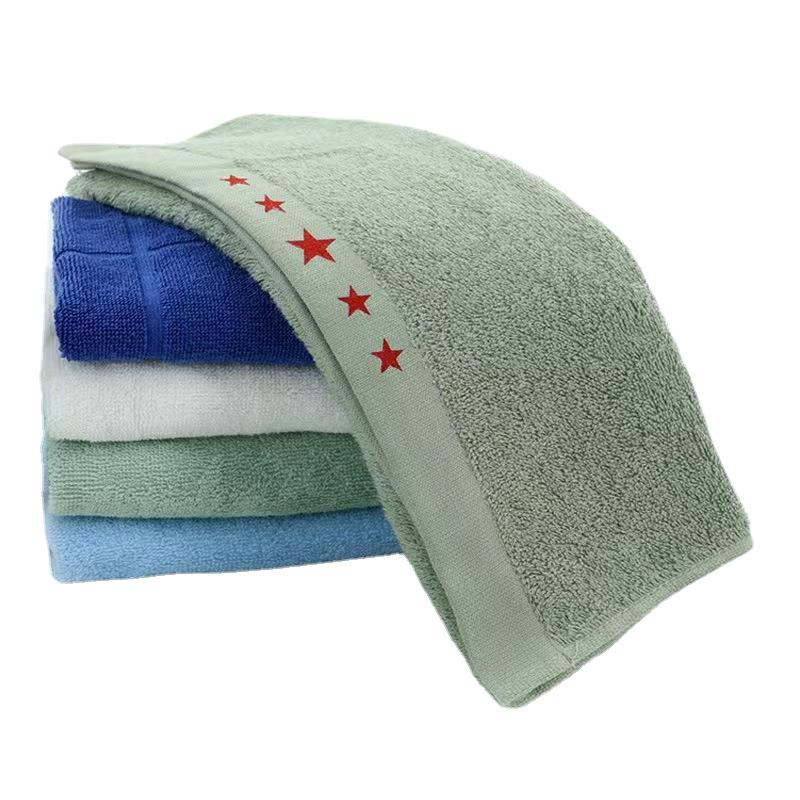 Celobavlněný ručník armádní zelené barvy pro armádu, výcvik, koleje a staveniště