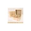 Nafuka NFK-76100 Wooden Case Analog Quartz Watch Leather Strap Lightweight Unisex Pair Watch