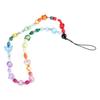 Phone Strap Charm Beaded Phone Lanyard Wrist Strap Butterfly Phone Charm Rainbow Beaded Phone Chain Strap for Girls