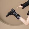 Fashion Booties 2025 Autumn New Fashion and Versatile Mid-Tube Single Boots