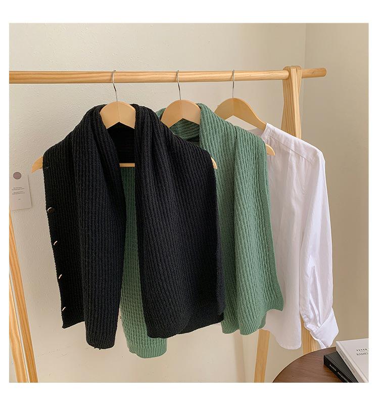 Elegancki dziergany szal peleryna: Modny jesienny kardigan i kamizelka dla kobiet