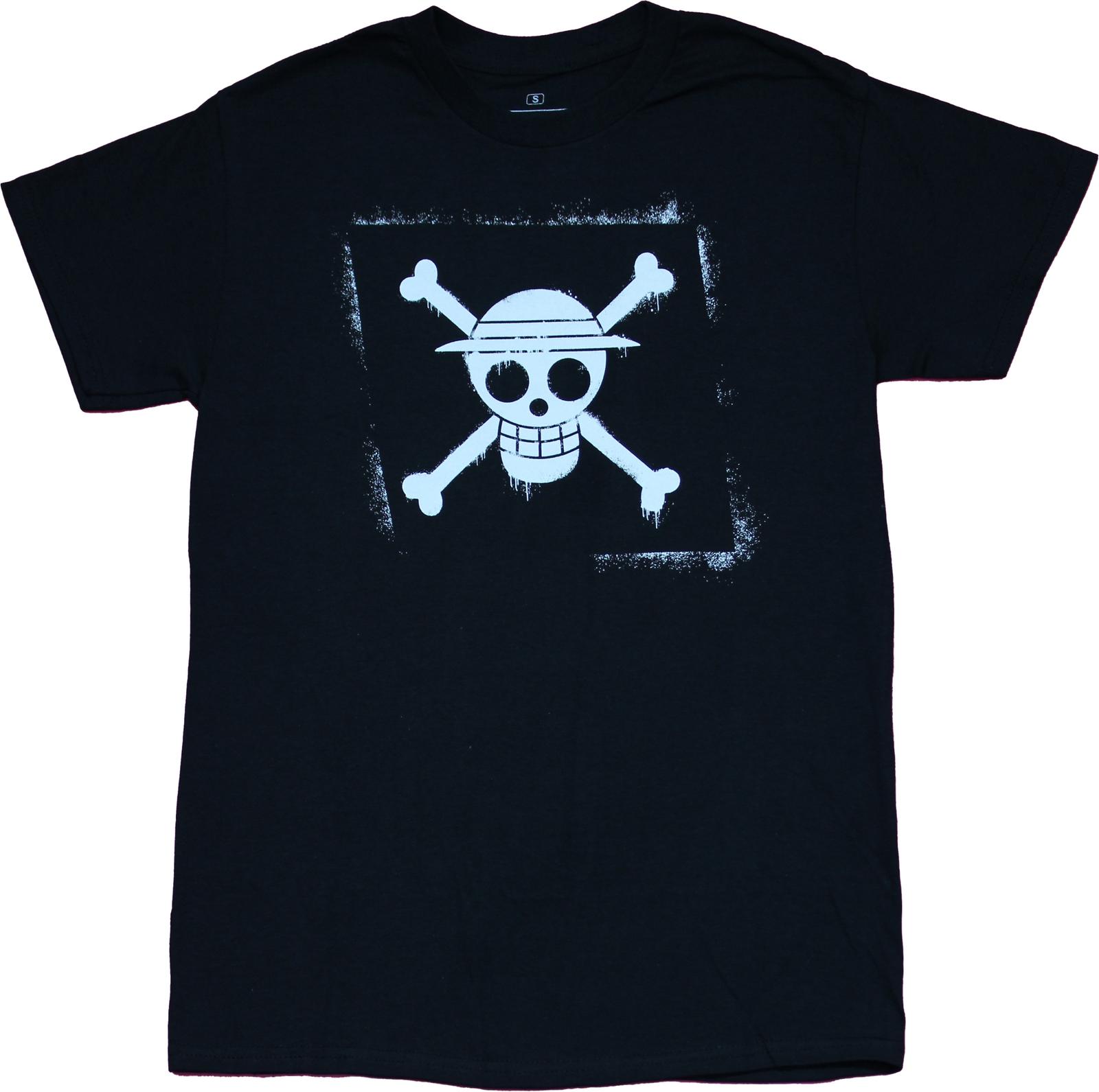 One Piece Mens T-shirt Skull in distressed box XXXXL