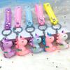 Cartoon Cute Unicorn Rainbow Rope Keychain Girl Ins Couple Car Bag Pendant Creative Pendant