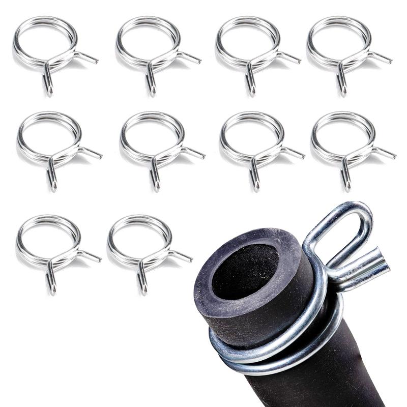 10pcs Auto Accessories Universal Car Fuel Line Spring Clips Car Hose Tubing Spring Clip Car 8mm 9mm 10mm 11mm 12mm Fixed Clamp