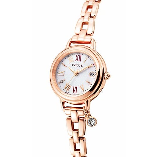 CITIZEN Wicca Solar Tech Radio-Controlled Watch (Pink Gold / Water Resistant / Women's) KL0-561-15 Bracelet Line Citizen Radio-Controlled Solar