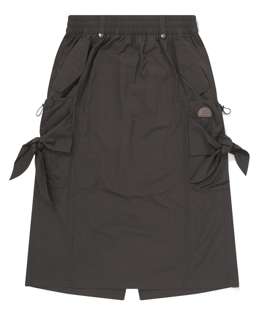 Bbc Earth Rough Ribbon Skirt Charcoal