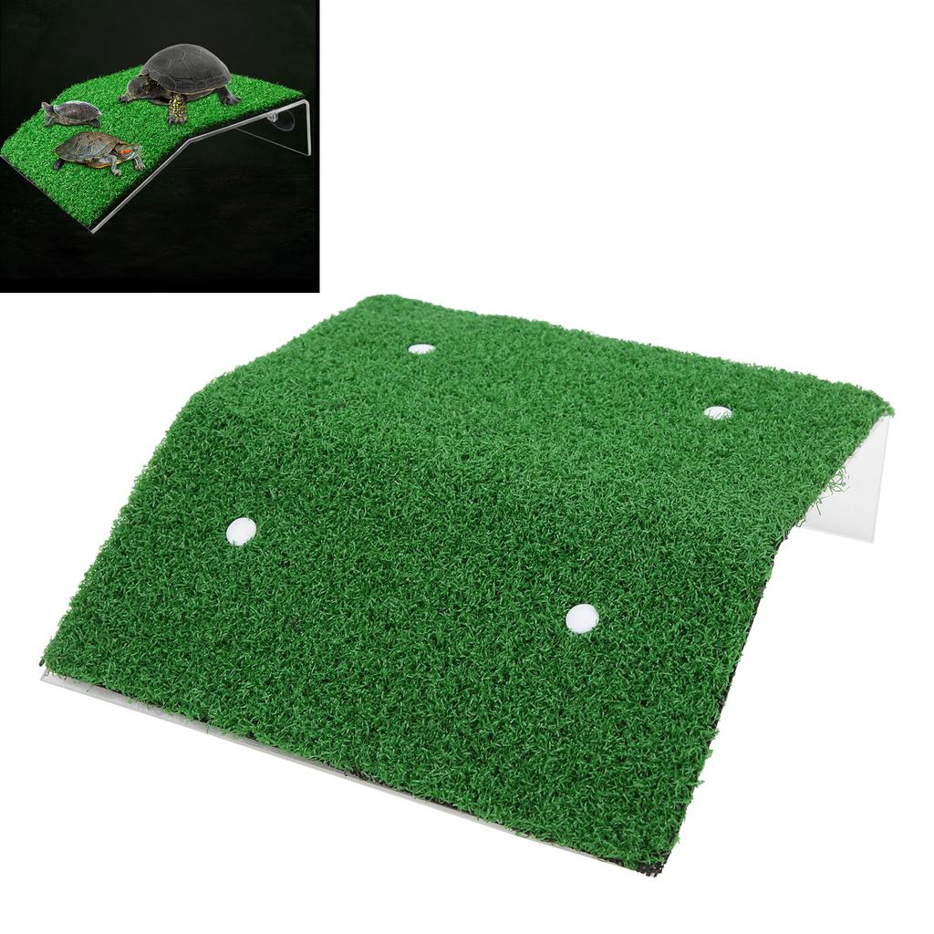 Reptile Basking Platform Plastic Simulation Lawn for Sunbathing Climbing LandscapingL