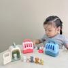 Realistic Pet Raise Set for Kids Pet Grooming Toy Mood Appease Child Dog Raise Toy with Carriers Educational Dollhouse