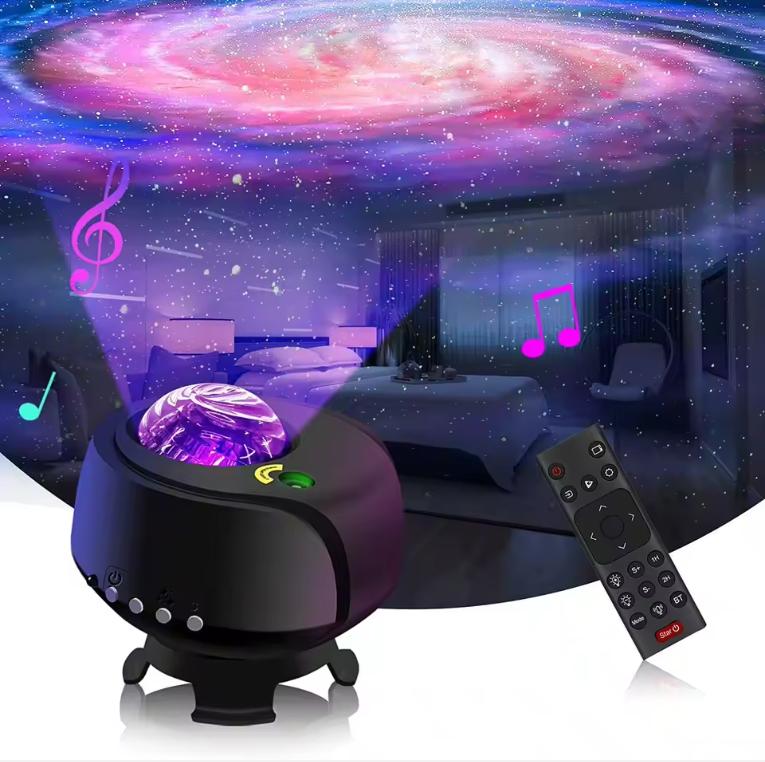 Upgraded Color Changing Nebula Star Projector Lamp with Bluetooth Music Player, Aurora Galaxy Night Light for Bedroom Decor Gift