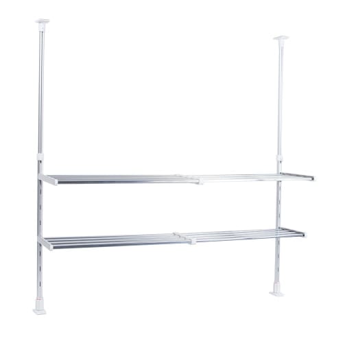 TAKUBO Takubo Draining Shelf Series, Expandable Tension Shelf, 2 Tiers, Width 50-90cm, TP2-90L