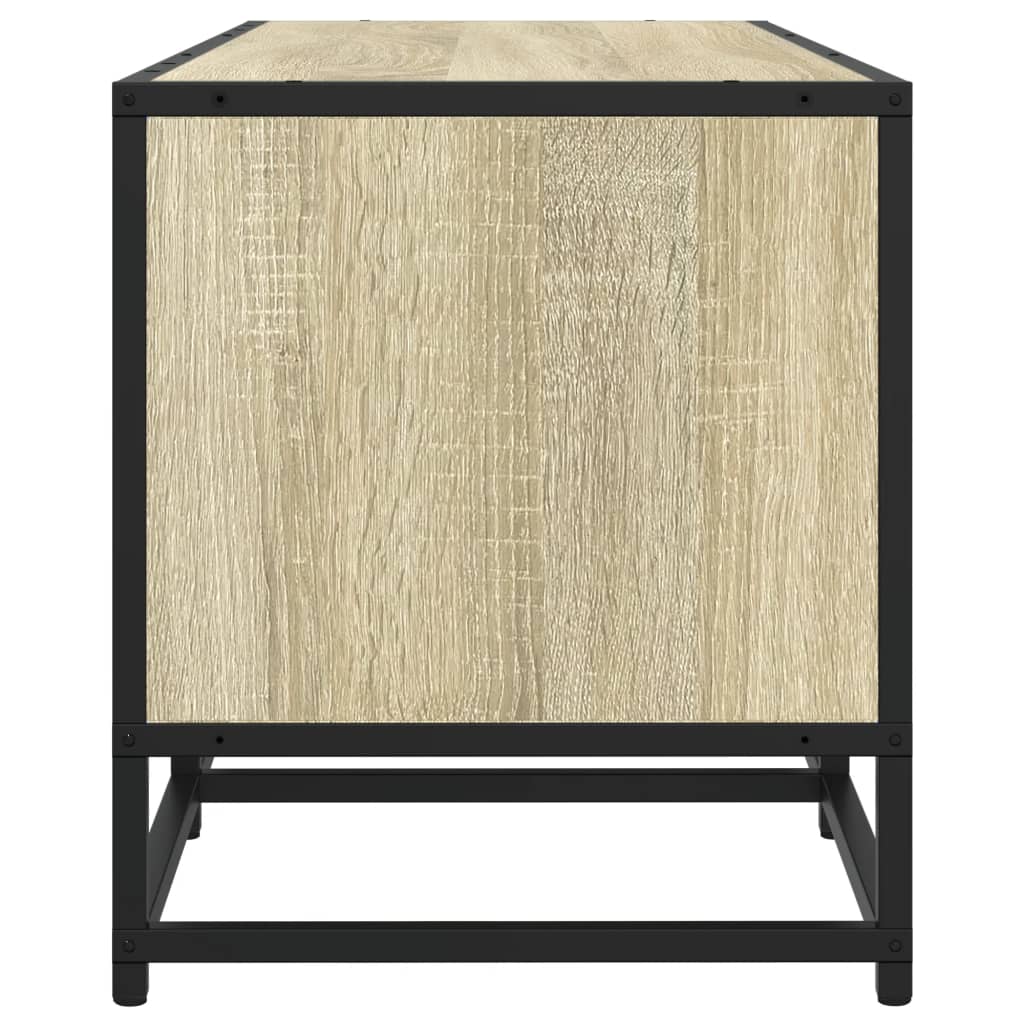 TV Stand in Sonoma Oak Finish 180 x 35 x 41 cm Engineered Wood