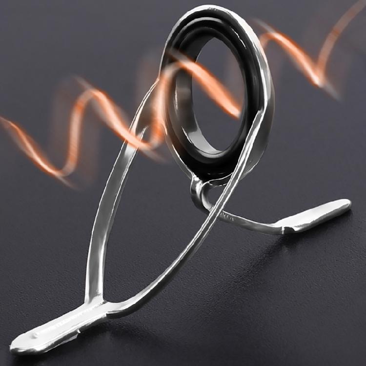 9Pcs Stainless Steel Ceramic Rings Rod Tip Fishing Rod Guides Single/Double Leg Fishing Rod Guides Rings Easily Install