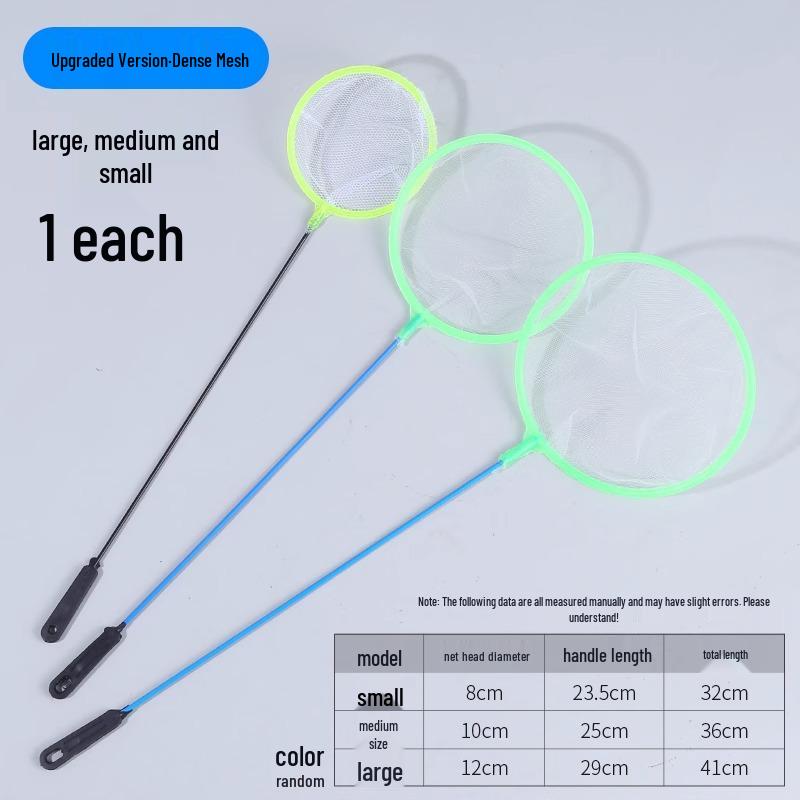 Kids' Small Fishing Net with Mesh Bag for Catching Fish