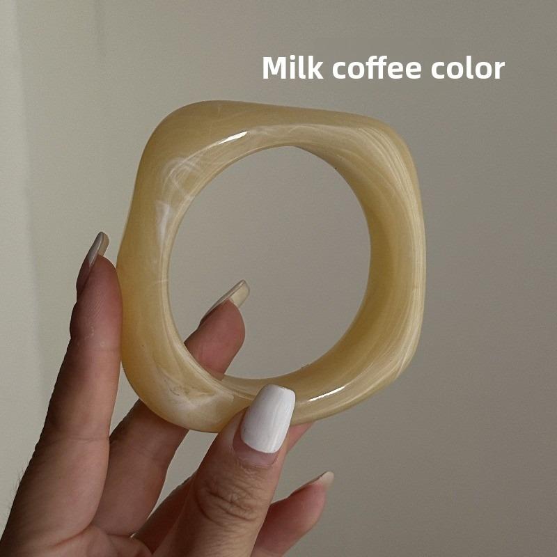 Acrylic Fashion Bracelet, Exaggerated Ins Wind Irregular Translucent Design Exaggerated Bracelet