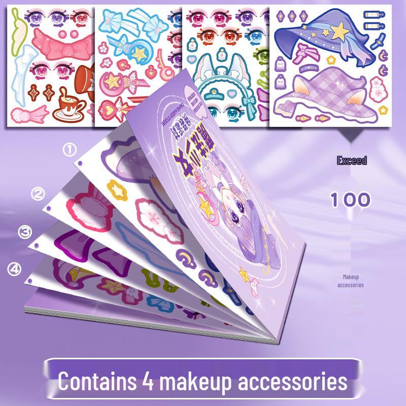 Kaba Bear Princess Dress-Up Stickers: Children's Ancient-Style Makeover & Character Stickers