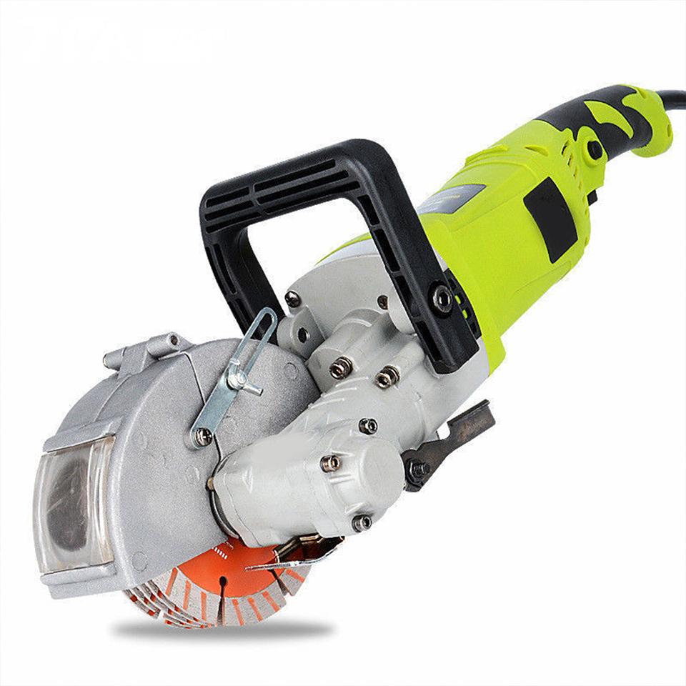 4000W 50Hz Electric Wall Chaser Groove Slotting Machine 220V Brick Wall Cutting Machine Steel Concrete Cutter Circular Saw Power Tool