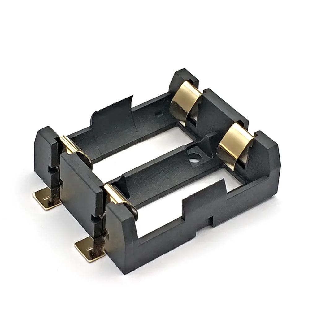 1S 2S 18350 Battery Holder Smd Smt Batteries Case Storage Box With Bronze Pins 1 2 Slot 18350 Rechargeable Battery Shell