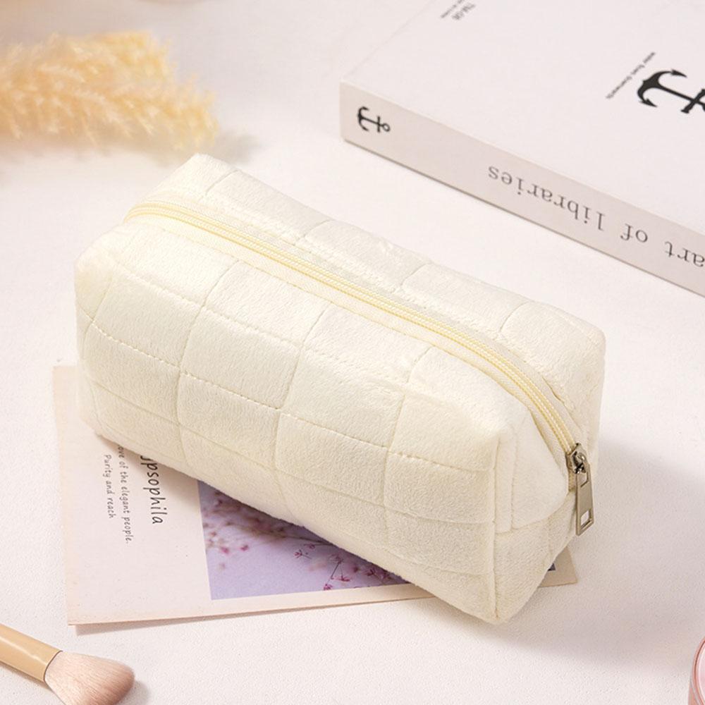 Pillow Shaped Pencil Bag Cute Cosmetic Bag for School Girls Office Students