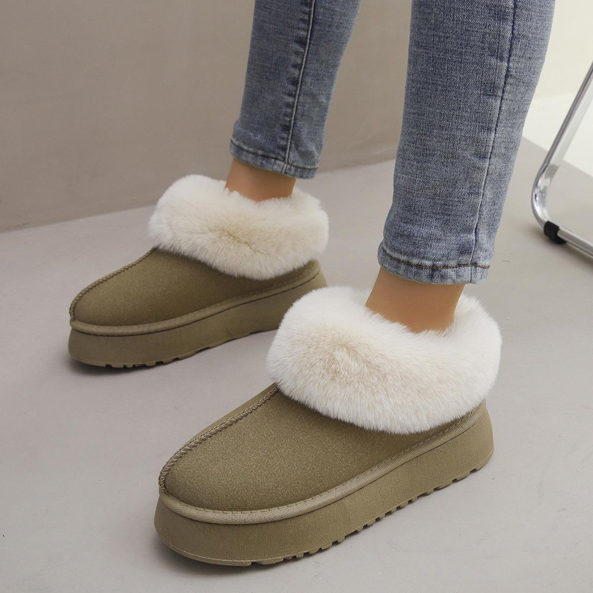 

модные новые зимние сапоги на платформе роскошные дизайнерские туфли для женщин искусственный мех теплая женская обувь ботильоны для женщин 41 малиновый