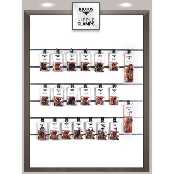 Kiotos Steel Pinces à tétons avec vis à levier
