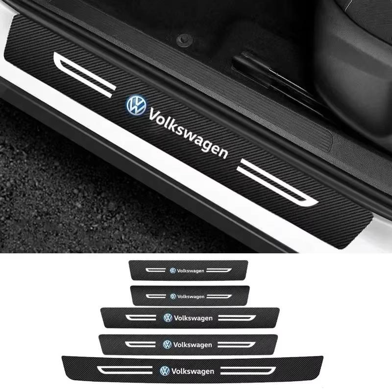 2026 Hot For Volkswagen VW Car Door Threshold Protector Decal for Volkswagen Passat Tiguan Golf Bora Jetta Sharan T5 T3 Magotan