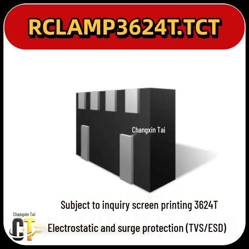 

RCLAMP3624T.TCT Surge Protection—Silk Screen: 3624T Shente DFN