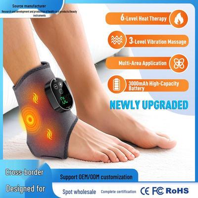 Electric Heated Foot & Ankle Massager with Vibration and Hot Compress