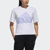 adidas Big Logo Short Sleeve T-Shirt Women Tops White HB5100