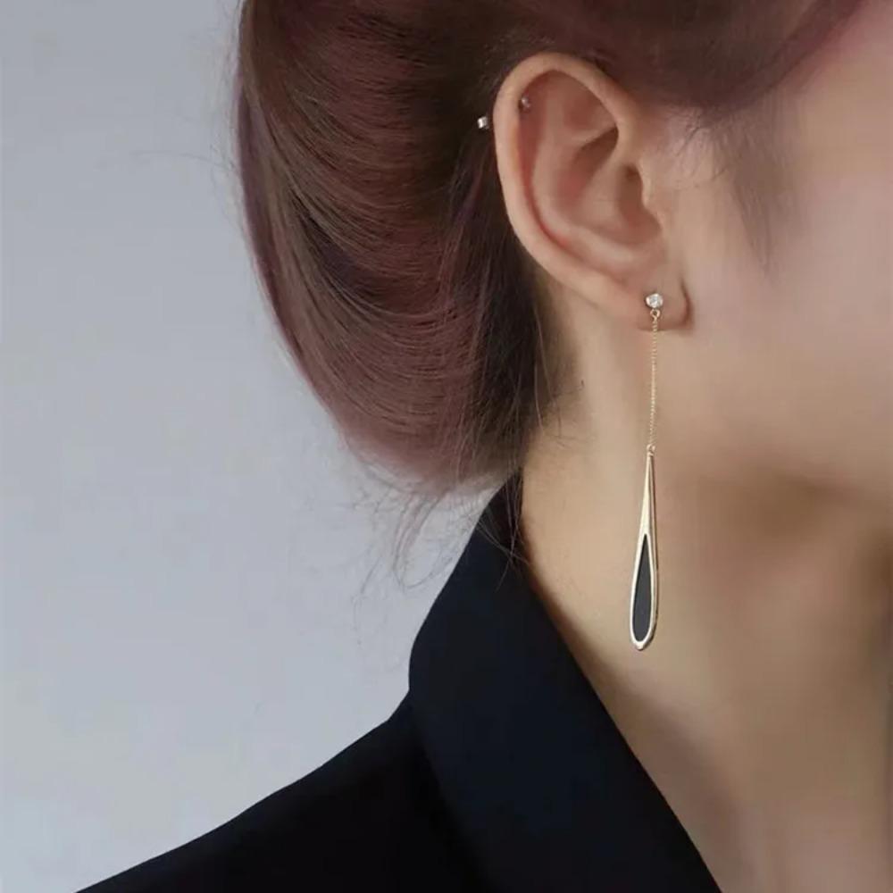 2025 New Trend Simulation Pearl Long Earrings Women's Flower Rhinestone Wedding Pendant Earrings Fashion Korean Jewelry Earrings