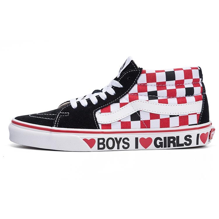 Vans Sk8-Mid Checkerboard - I Heart Men s VN0A3WM3WKU EU 36