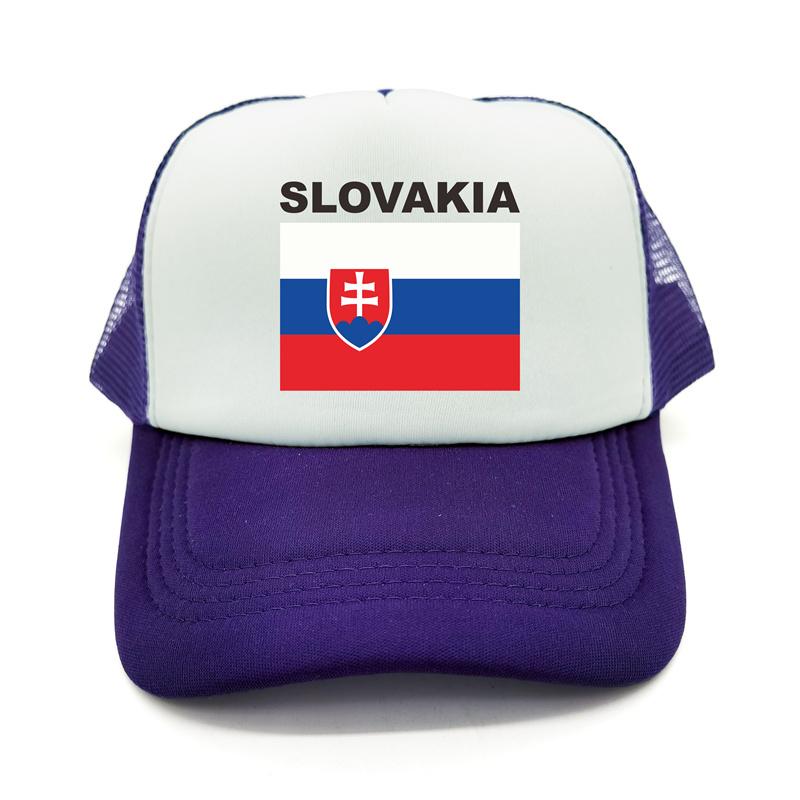 Slovakia Trucker Cap Summer Unisex Cool Country Flag Hat Baseball Caps Unisex Outdoor Mesh Net Caps