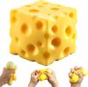 Brinquedo de Aperto de Queijo 5CM Tamanho Extra Grande Queijo Squishy Brinquedos Fidget Bola de Alívio de Tensão Remodelável de Rebote Lento para Adultos Presentes 2026 Novo