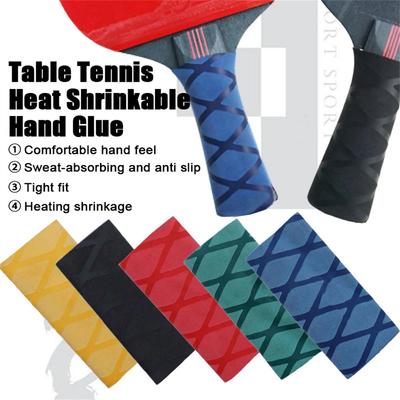 1 Pieza Raqueta de Tenis de Mesa Cinta de Agarre para Mano Envoltura Antideslizante Mango Termorretráctil Mango de Tenis de Mesa con Adhesivo Manual Banda Sudoración