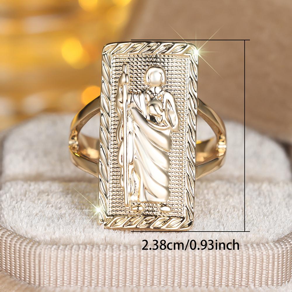 Religious Classic San Jude Ring for Women Men Finger Ring Party Jewelry Gift