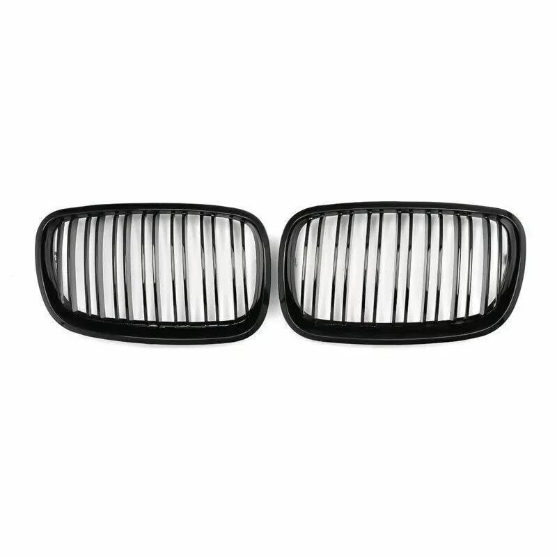 

For BMW X5 E70 X6 E71 2007-2013 ABS Car Grille Front Kidney Grill Double Line Matte Black 51137157687 51137157688 51137185223 чорний