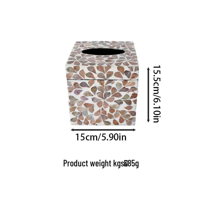 Dream Shell Natural Decorative Tissue Box