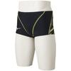MIZUNO EXER SUITS UP Short Spats for Competitive and Training Black x Neo S Men's Swims, N2MB2061, 93 Lime, Size