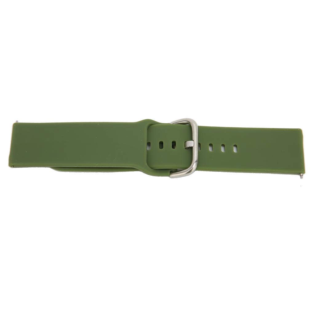 22mm Soft Silicone Quick Release Straps for Huawei Watch 3 GT 3 2 Adjustable Silicone WatchbandMilitary Green