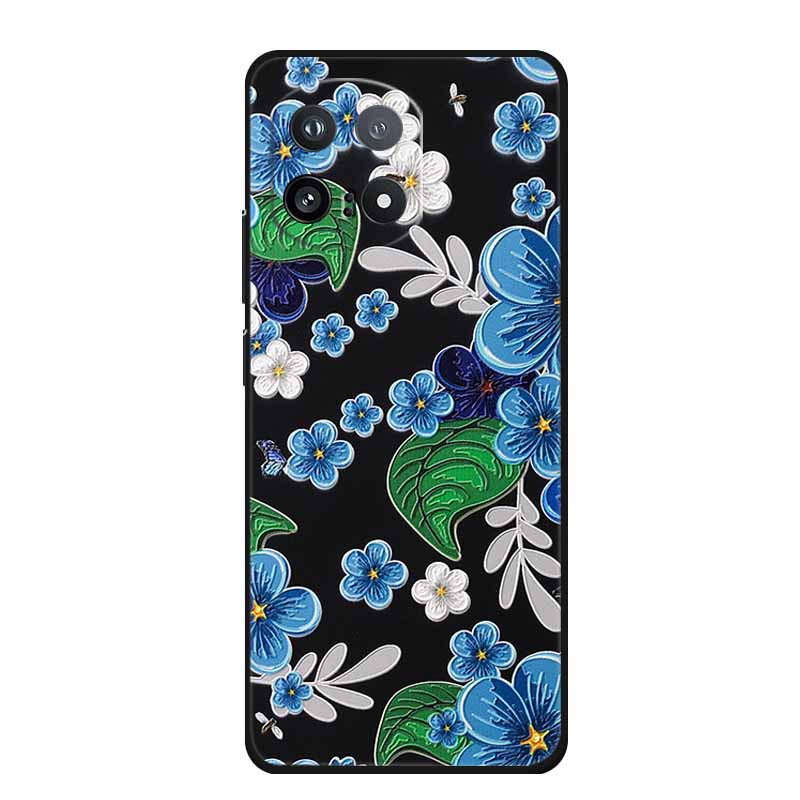 3D Emboss Phone Case For Vivo iQOO 15 5G Case Coque 6.85" Funda Black Silicone Soft Back Cover For Vivo iQOO 15 2025 Case Shells