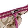 Coach Signature Shoulder Bag Canvas Brown Women F21873 Used
