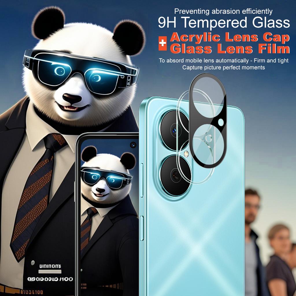 IMAK For Huawei Enjoy 80 Tempered Glass Lens Film+Acrylic Cap (Black Version)